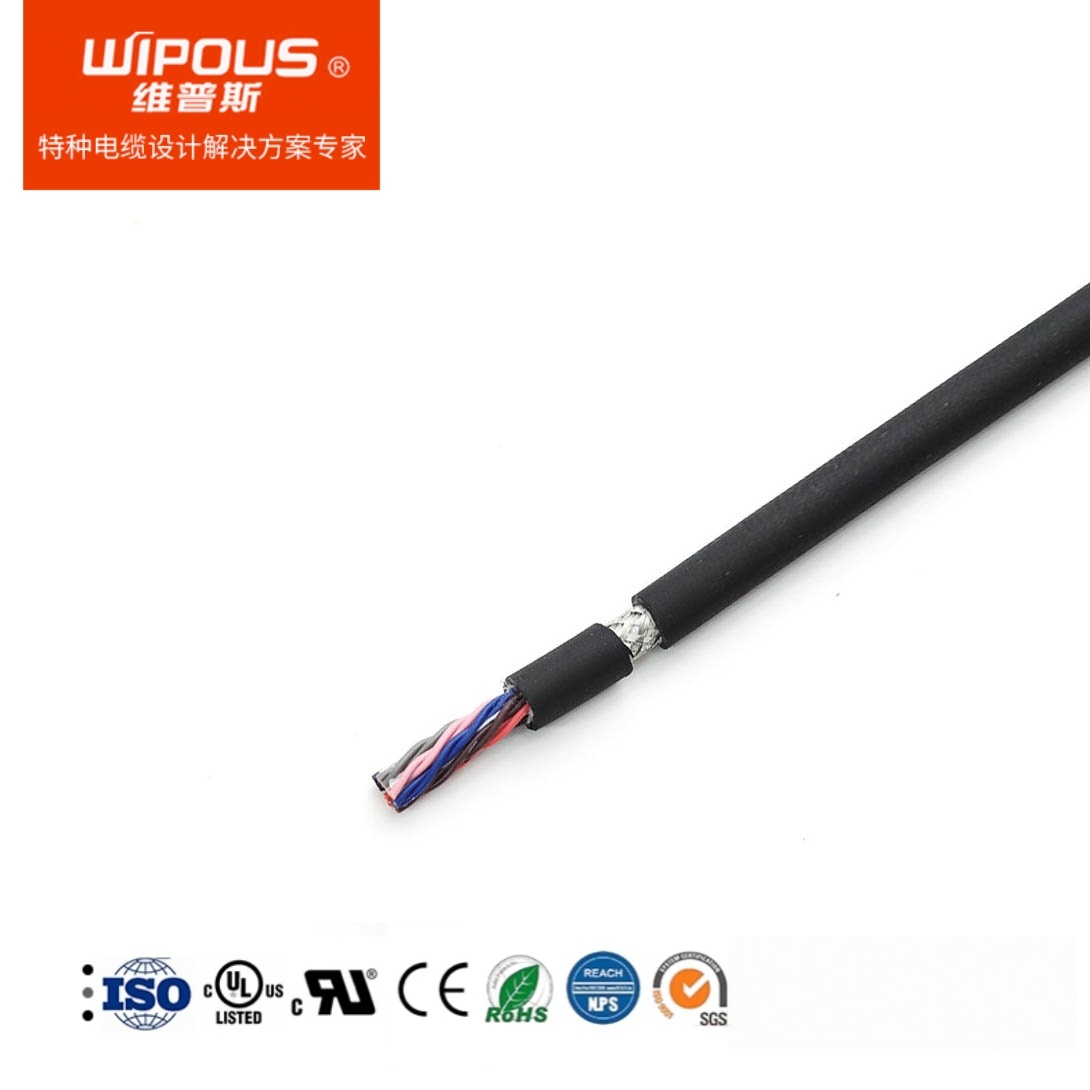 CE certified PUR sheathed flexible twisted pair shielded data cable
